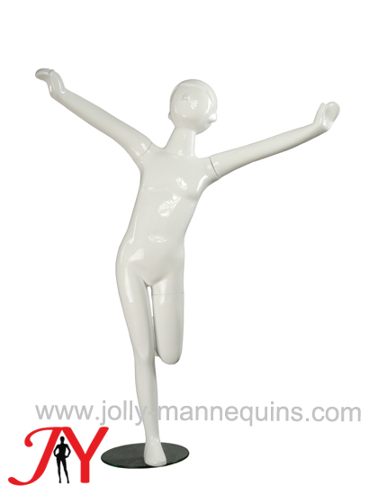 Jolly mannequins-white glossy color children mannequins 7C-2
