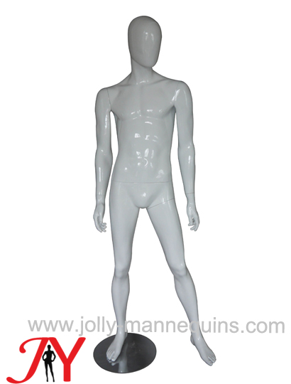 JOLLY MANNEQUINS-男站姿全身玻璃钢模特 人体服装道具 白色MEX-14