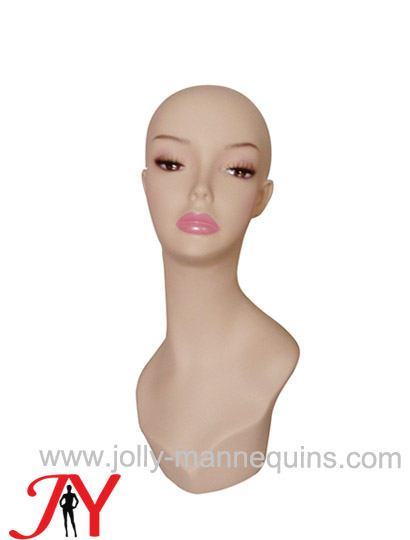 Jolly mannequins-mannequin display head make up skin color HD-W