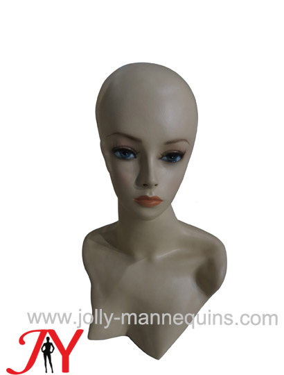 Jolly mannequins-mannequin display head with make up skin color -JY-HH-13
