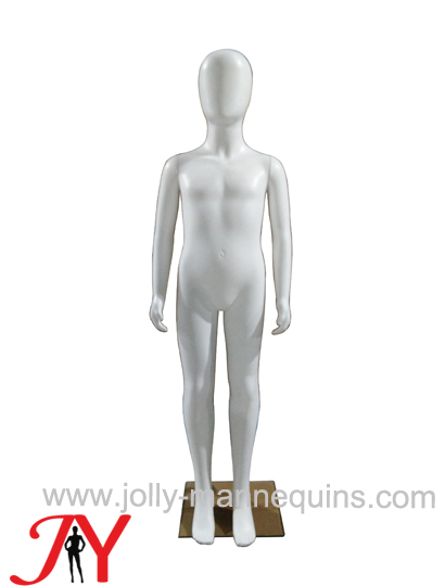 plastic child egghead mannequin white color-JC-3E