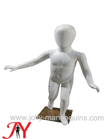 Jolly mannequins-plastic baby egghead mannequin with white color-JC-1