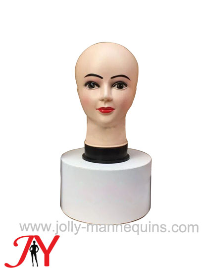 Jolly mannequins-economic best selling display mannequin head, good for wigs stores-PH005B