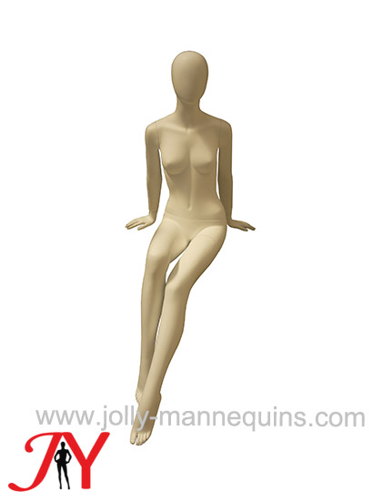 Jolly mannequins-female egghead mannequin sitting pose-JY-TNRP-1072