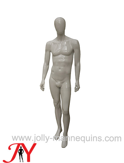 JOLLY MANNEQUINS-玻璃钢男全身 假人体模特人台服装店男模特架 白色JY-RPSU046