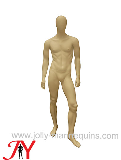 JOLLY MANNEQUINS-仿真假人男玻璃钢肌肉人体模特架 蛋头男模特 肤色JY-RPCM-15