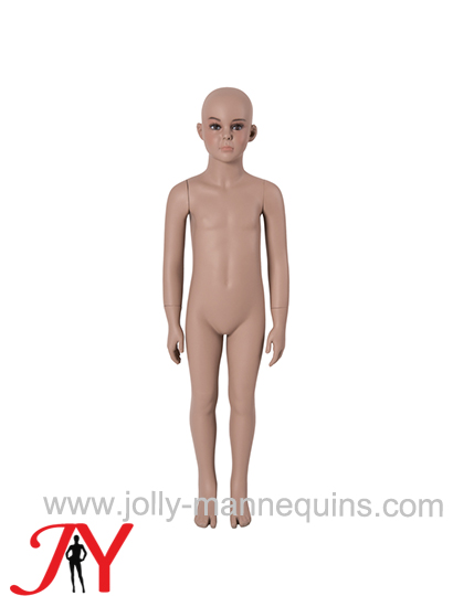 JOLLY MANNEQUINS-肤色玻璃钢全身儿童模特展示道具 化妆头部带五官JB40