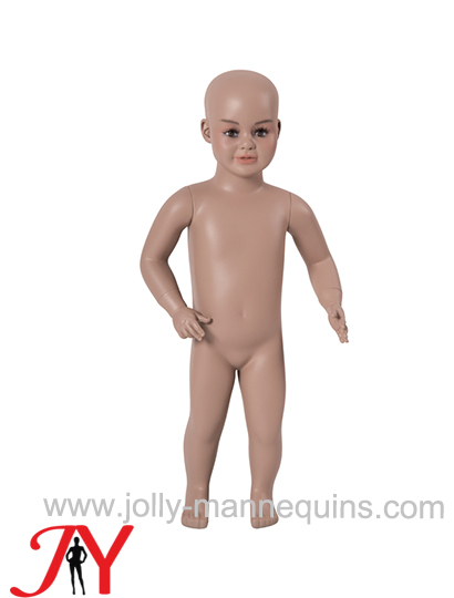 JOLLY MANNEQUINS-全身肤色玻璃钢站姿12、宝宝模特y child 12/18 months FRP baby mannequin with makeup-JBABY
