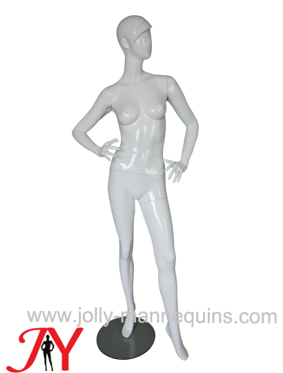 Jolly mannequins-abstract female mannequin with white glossy-JY-917