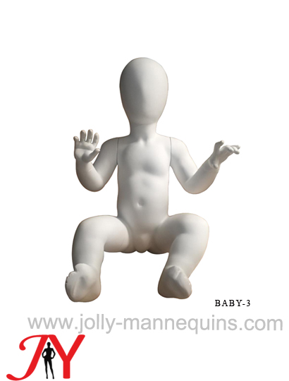 Jolly mannequins-egghead child mannequin with white matte color-JY-BABY-3