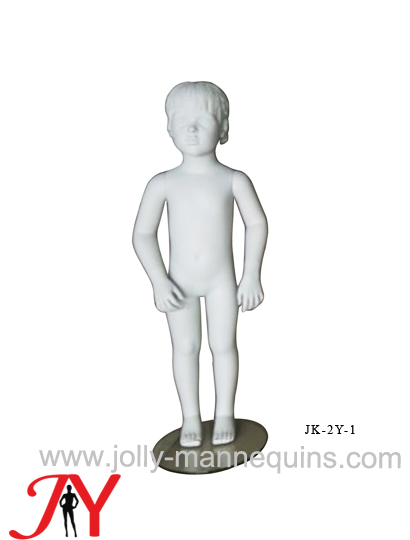 Jolly mannequins-realistic child mannequin with sculpture hair grey matte color-JK-2Y-1