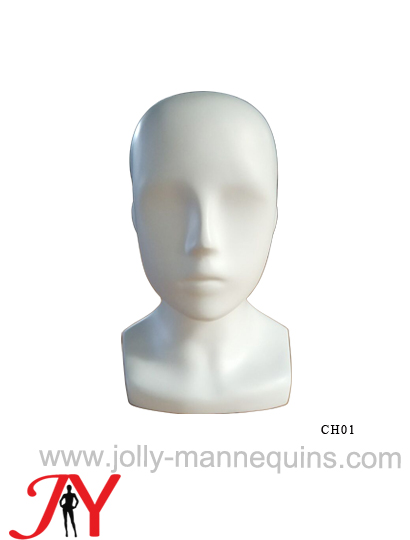 Jolly mannequins child mannequin white color abstract mannequin display head-CH01