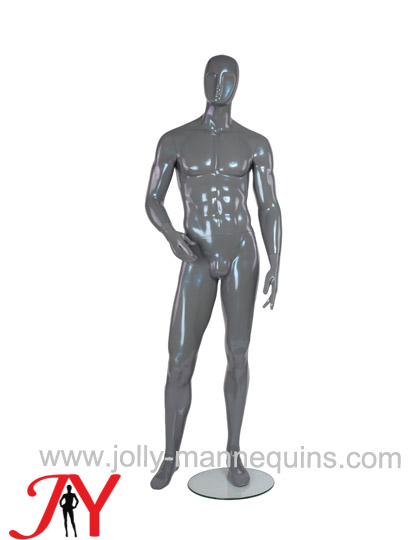 Jolly mannequins abstract robot machine style hands male mannequin silver glossy color painted JY-CM406J