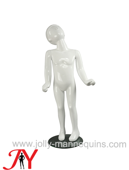 Jolly mannequins white glossy abstract child mannequin 2C-2