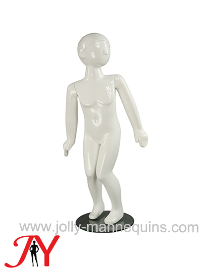 Jolly mannequins white glossy abstract child mannequin 3C-1