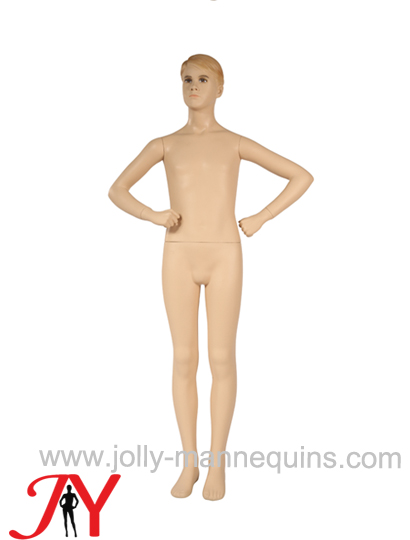 Jolly mannequins realistic make up full body sculpted hair teenage boy child mannequin JY-K1660