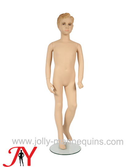  Jolly mannequins 7 years realistic  sculpted hair  boy child standing mannequin JY-HK054