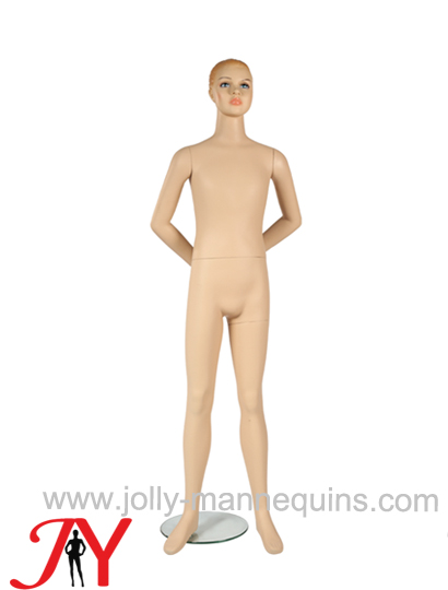 Jolly mannequins  teenage realistic  sculpted hair   child standing mannequin JY-HK050