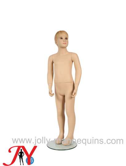 Jolly mannequins 4-5 years realistic make up  sculpted hair  boy child standing  mannequin JY-AK2