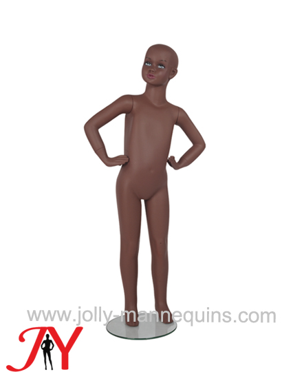 Jolly mannequins  117cm realistic make up child  mannequin with arms on hips JY-HK1