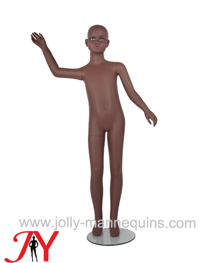 Jolly mannequins  131cm realistic make up brown color child  mannequin JY-HK3