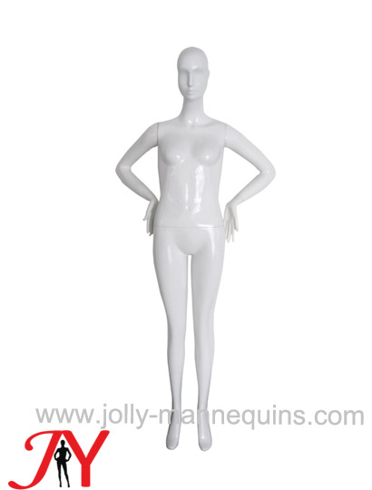 Jolly mannequins white glossy color classic Abstract sexy female mannequin JY-S08
