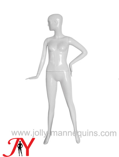 Jolly mannequins white glossy color Abstract female mannequin wide open legs JY-S16