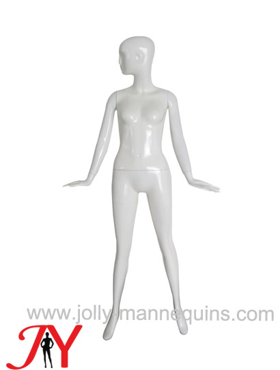 Jolly mannequins white glossy color Abstract female mannequin JY-S17