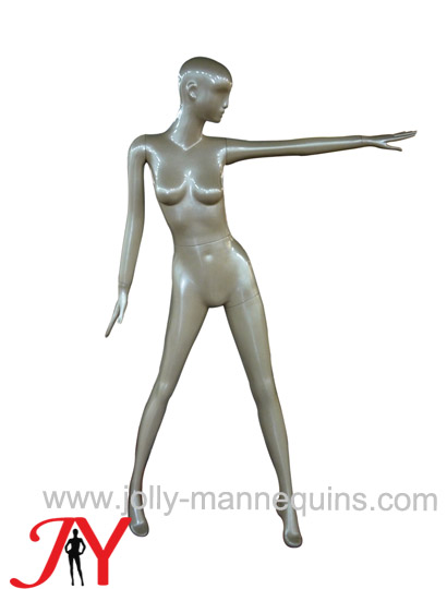 Jolly mannequins pearl luster champagne color abstract female mannequin JY-SN41