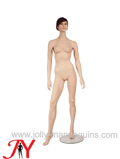 Jolly mannequins- 女全身肤色化妆仿真展示人台 服装婚纱假人 雕刻短发 JY-CS102