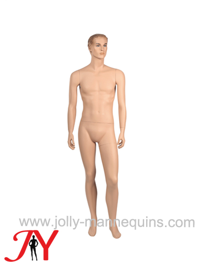 Jolly mannequins sculpture hair make up skin color realistic male mannequin JY-M14