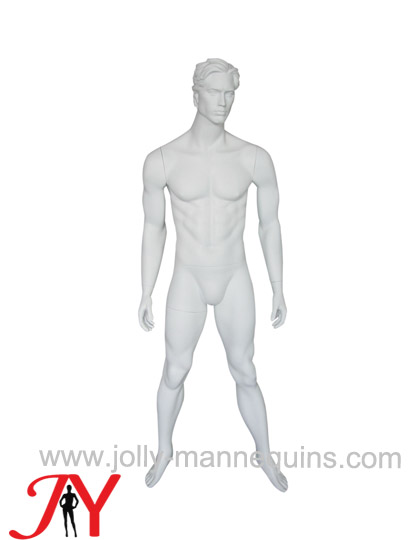 Jolly mannequins white color realistic male mannequin straight arms wide open legs JY-MA27
