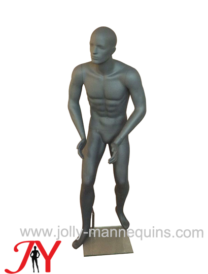 Jolly mannequins-grey color abstract playing basketball mannequin MB-3