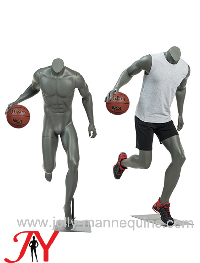 Jolly mannequins  male sport mannequin  playing basketball dribbling movement mannequin H-6