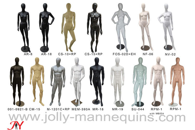 Jolly mannequins-standing egghead mannequins collection