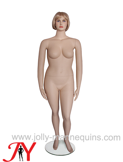  Jolly mannequins-plus size realistic female manenquin with makeup FT-3
