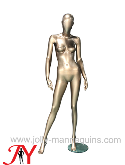 Jolly mannequins-Window display gold color sexy female mannequin EGGS-C01