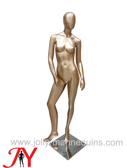 Jolly mannequins-gold color sexy pose abstract female mannequin EGGS-C04