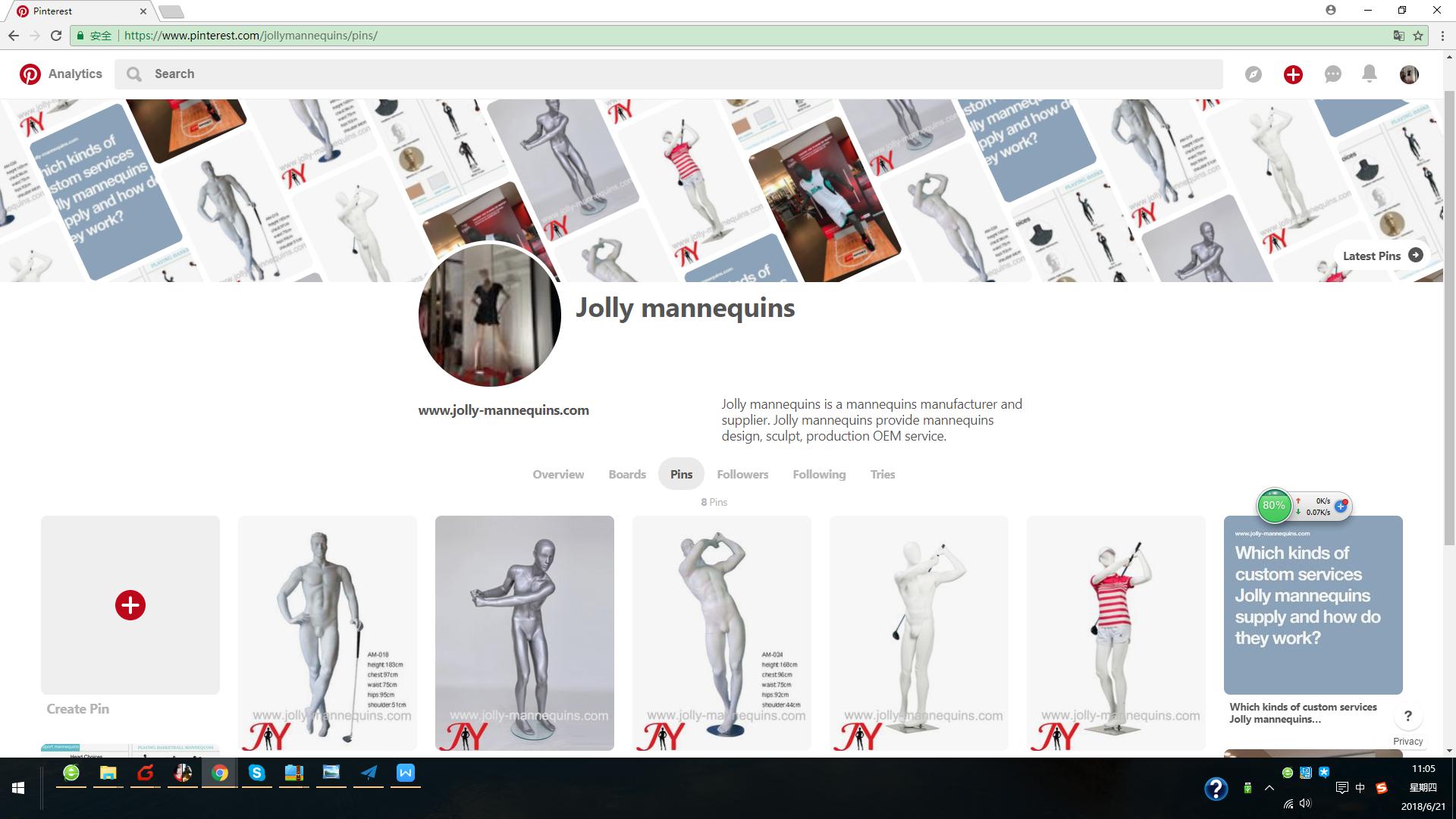 Jolly mannequins-pinterest account is launched