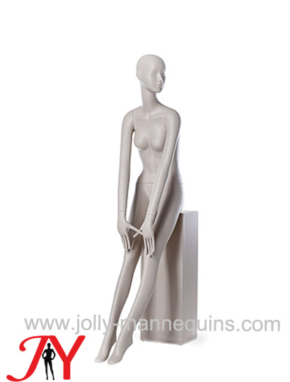 Jolly mannequins-abstract female mannequin with sitting stool Melody 108
