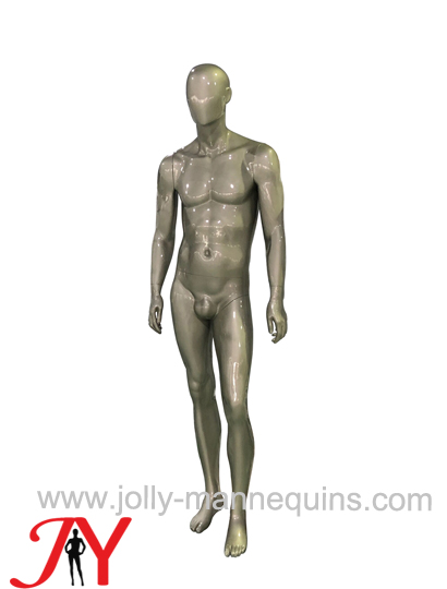 Jolly mannequins-classic silver color abstract male mannequin EGGS-S02