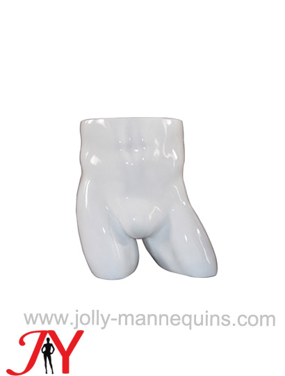 Jolly mannequins-white glossy color male tilt hip forms underware display 1217