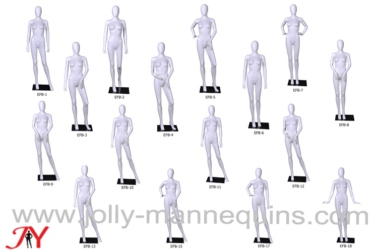 Jolly mannequins-plastic egghead female mannequins EFB collections