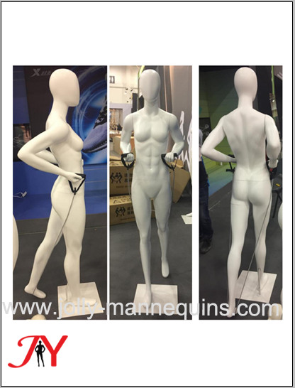 Jolly mannequins sport fitness cross fit training with bungee cord female mannequin-JY202