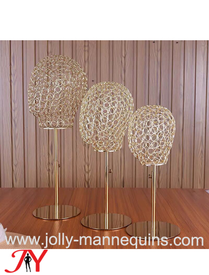 jolly mannequins metal gold wire display mannequin head GHT